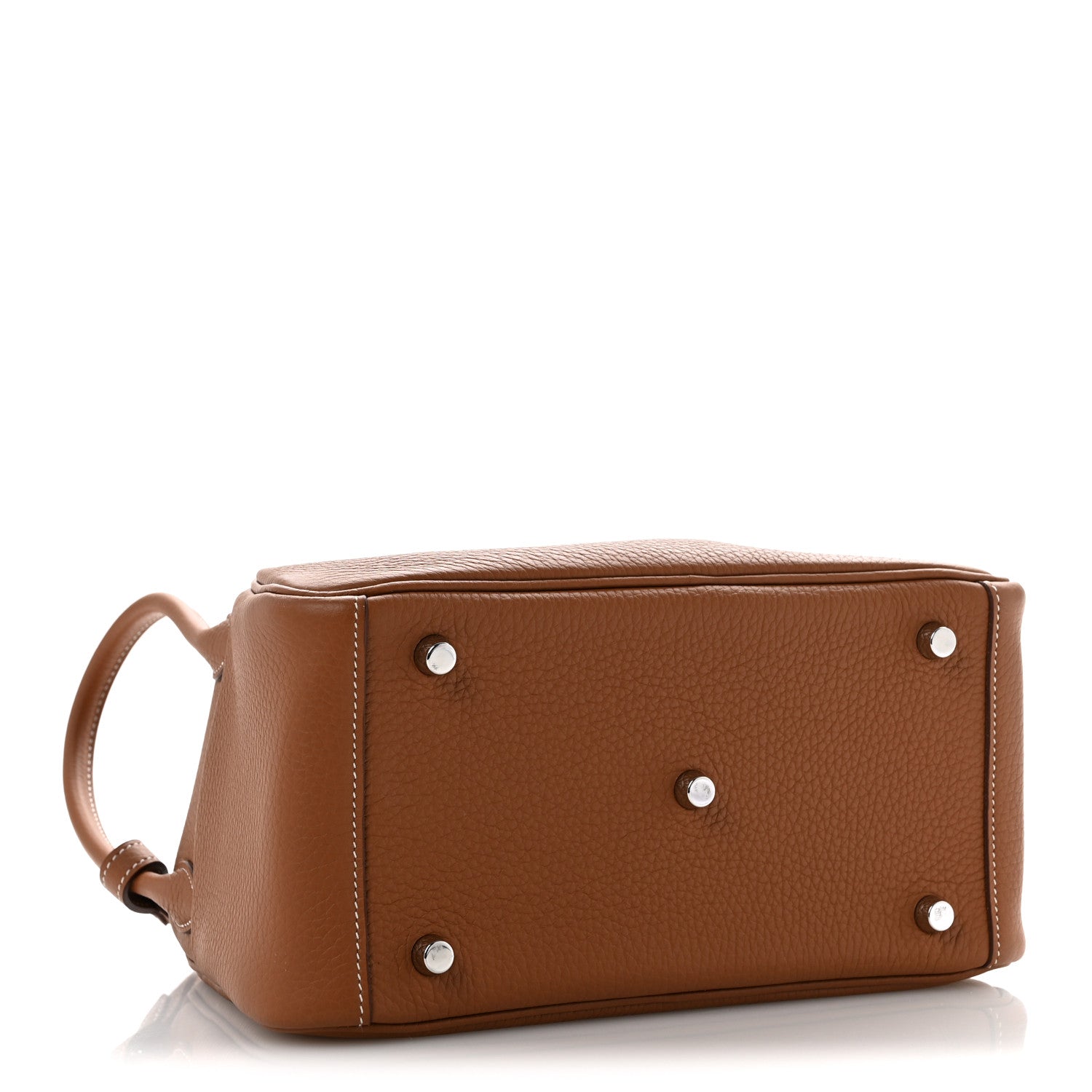 Hermes Taurillon Clemence Lindy 26 Gold 4 of 11