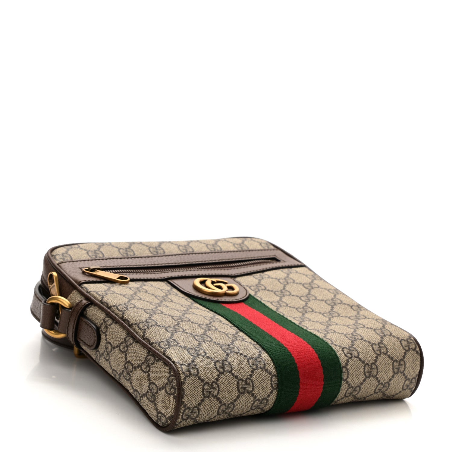 Gucci GG Supreme Monogram Web Small Ophidia Messenger Bag Brown 4 of 8