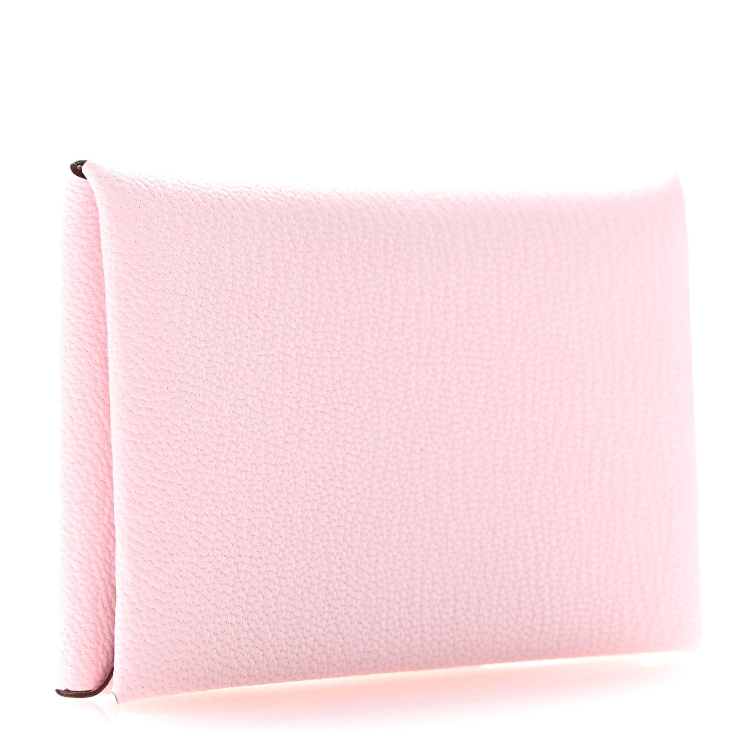 Hermes Chevre Mysore Calvi Card Case Rose Darling 3 of 8