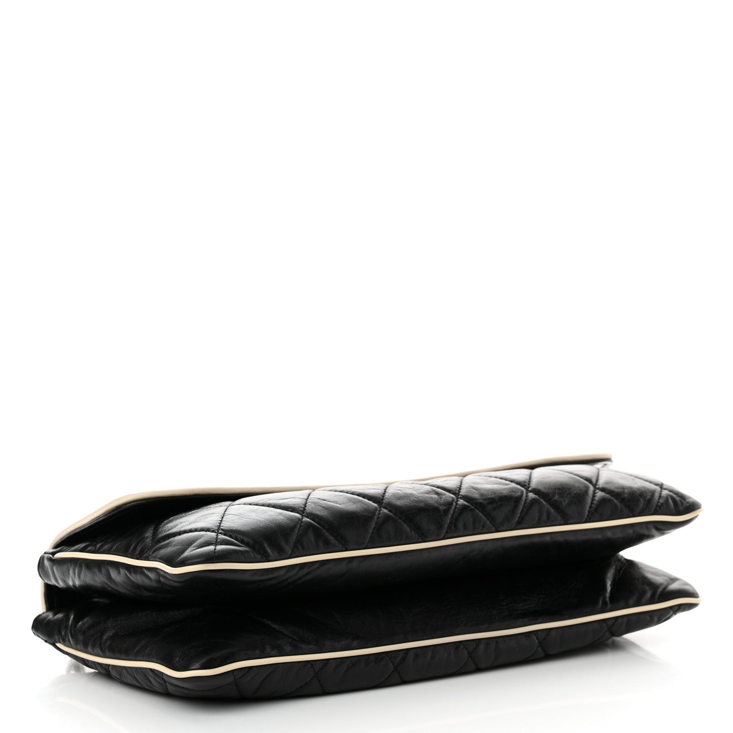 Lambskin East West Mademoiselle Flap Black