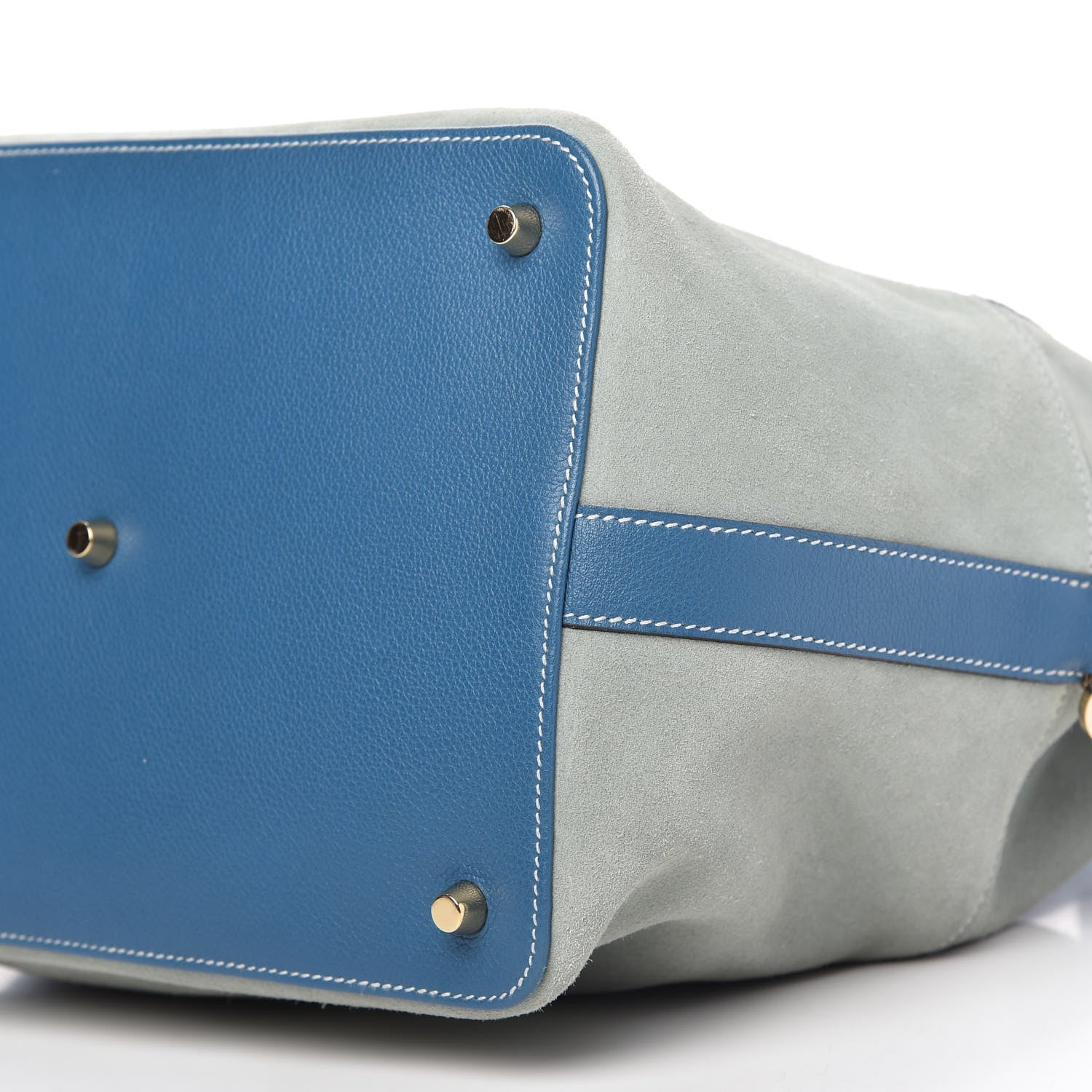 Hermes Veau Grizzly Evercolor Toolbox 26 Bleu Jean 7 of 10