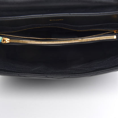 Saint Laurent Calfskin Y Quilted Monogram Large Loulou Chain Satchel Black 5 of 10