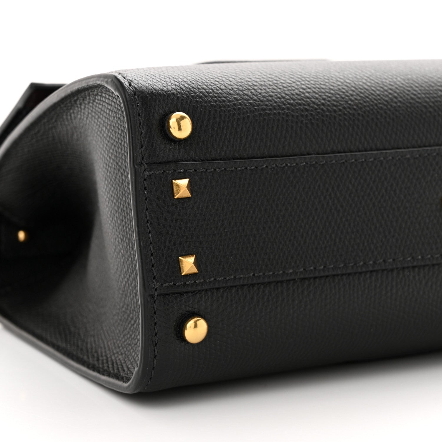 Valentino Garavani Grainy Calfskin Small VSling Top Handle Bag Black 9 of 11