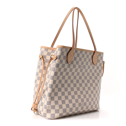 Louis Vuitton Damier Azur Neo Neverfull MM Rose Ballerine 3 of 10