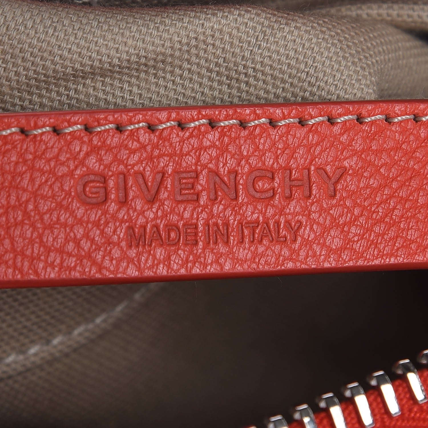 Givenchy Sugar Goatskin Small Antigona Beauty Wristlet Orange Fluo 6 of 7