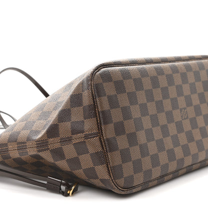Louis Vuitton Damier Ebene Neo Neverfull MM Rose Ballerine 10 of 14