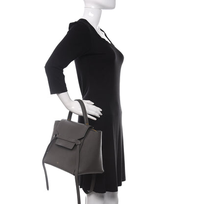Celine Grained Calfskin Mini Belt Bag Grey 3 of 11