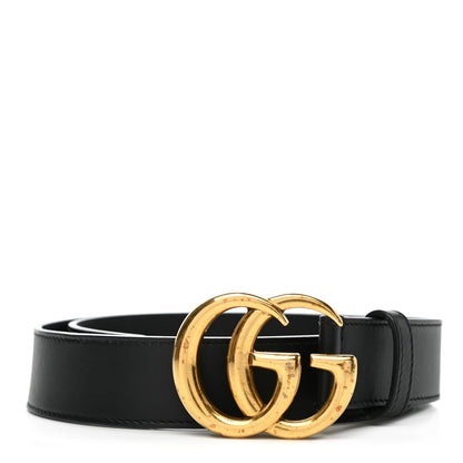 Gucci Calfskin Double G 30mm Belt 75 30 Black 1 of 8