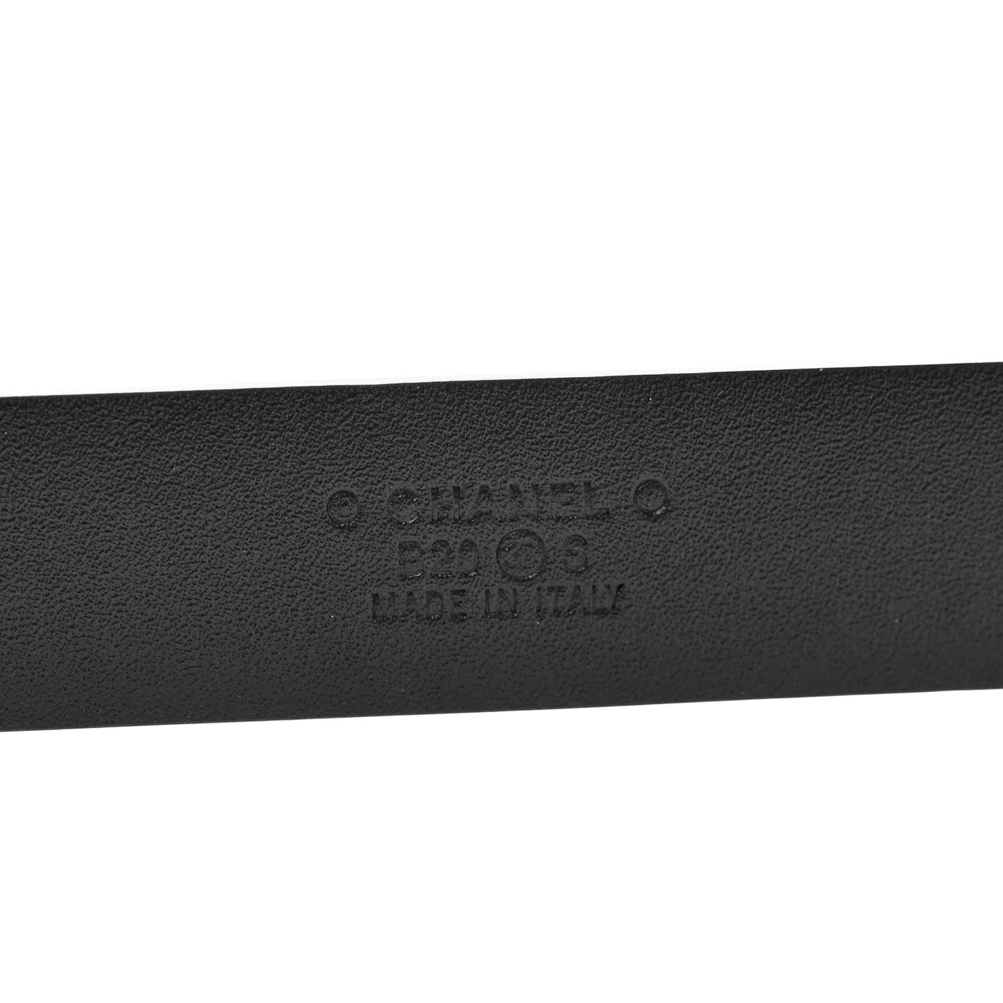 Calfskin Crystal Pearl CC Vendome Belt 75 30 Black