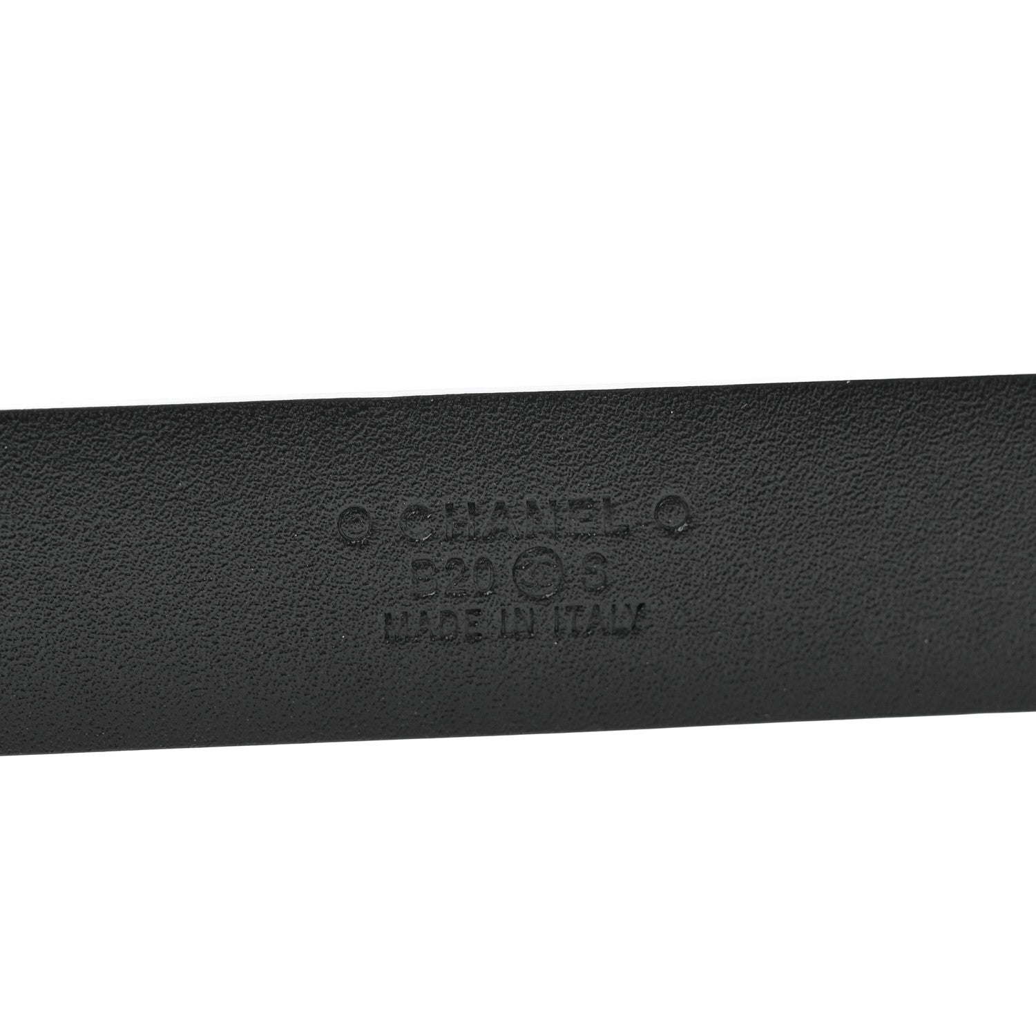Chanel Calfskin Crystal Pearl CC Vendome Belt 75 30 Black 3 of 7