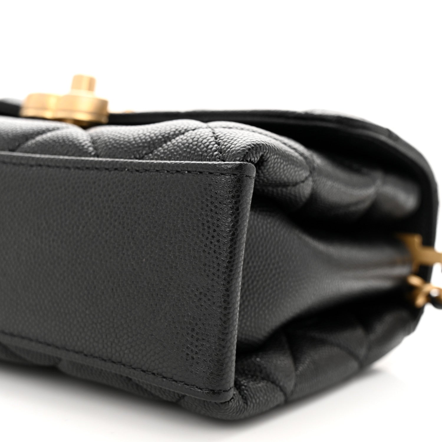 Chanel Caviar Quilted Small Carry Me Top Handle Flap Black 10 of 10