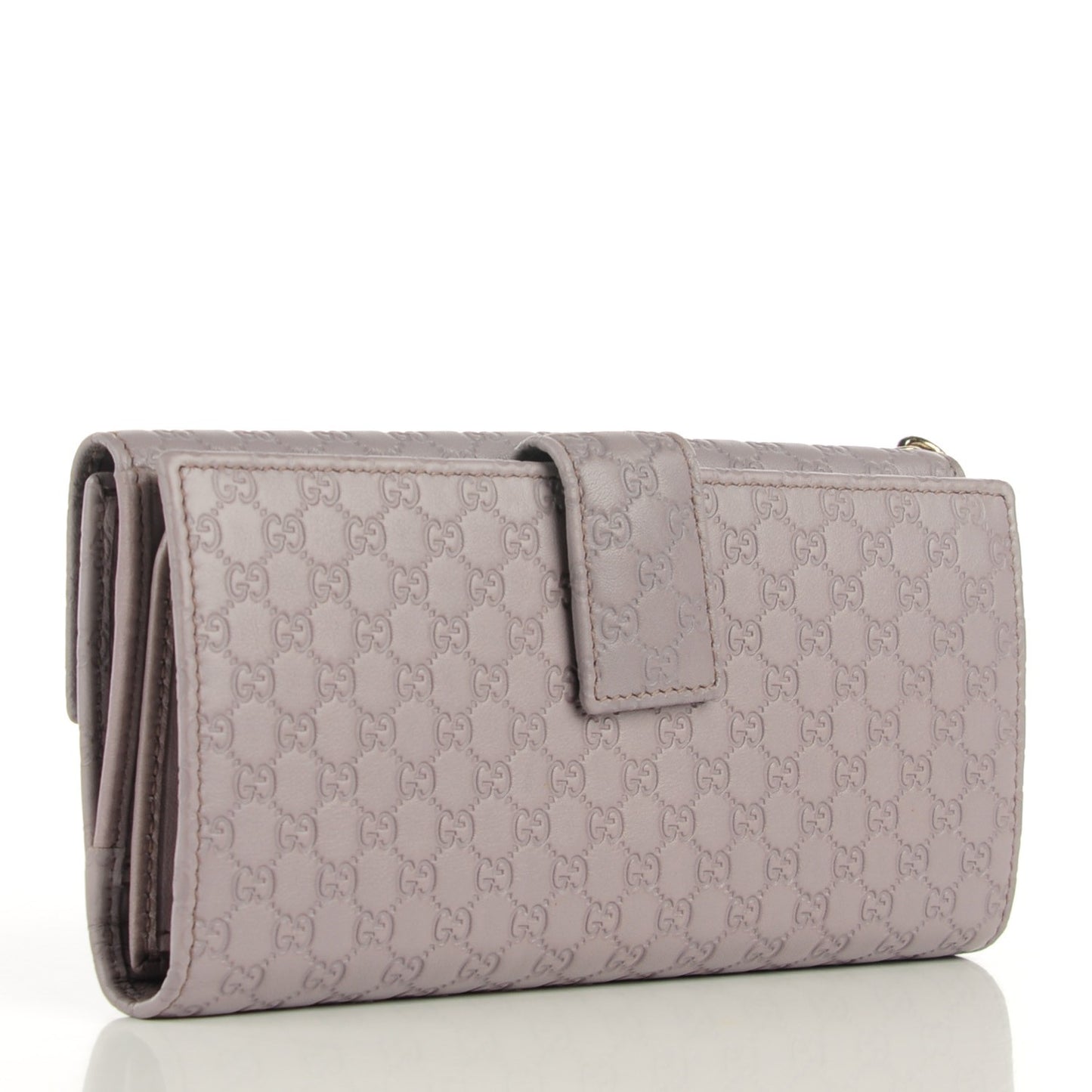 Patent Microguccissima Continental Wallet Lavender