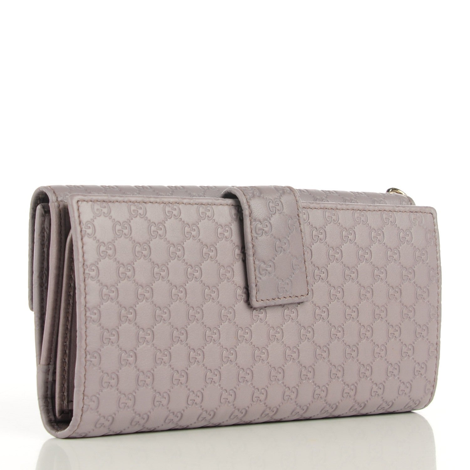 Gucci Patent Microguccissima Continental Wallet Lavender 3 of 8