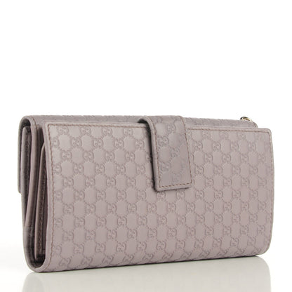 Gucci Patent Microguccissima Continental Wallet Lavender 3 of 8