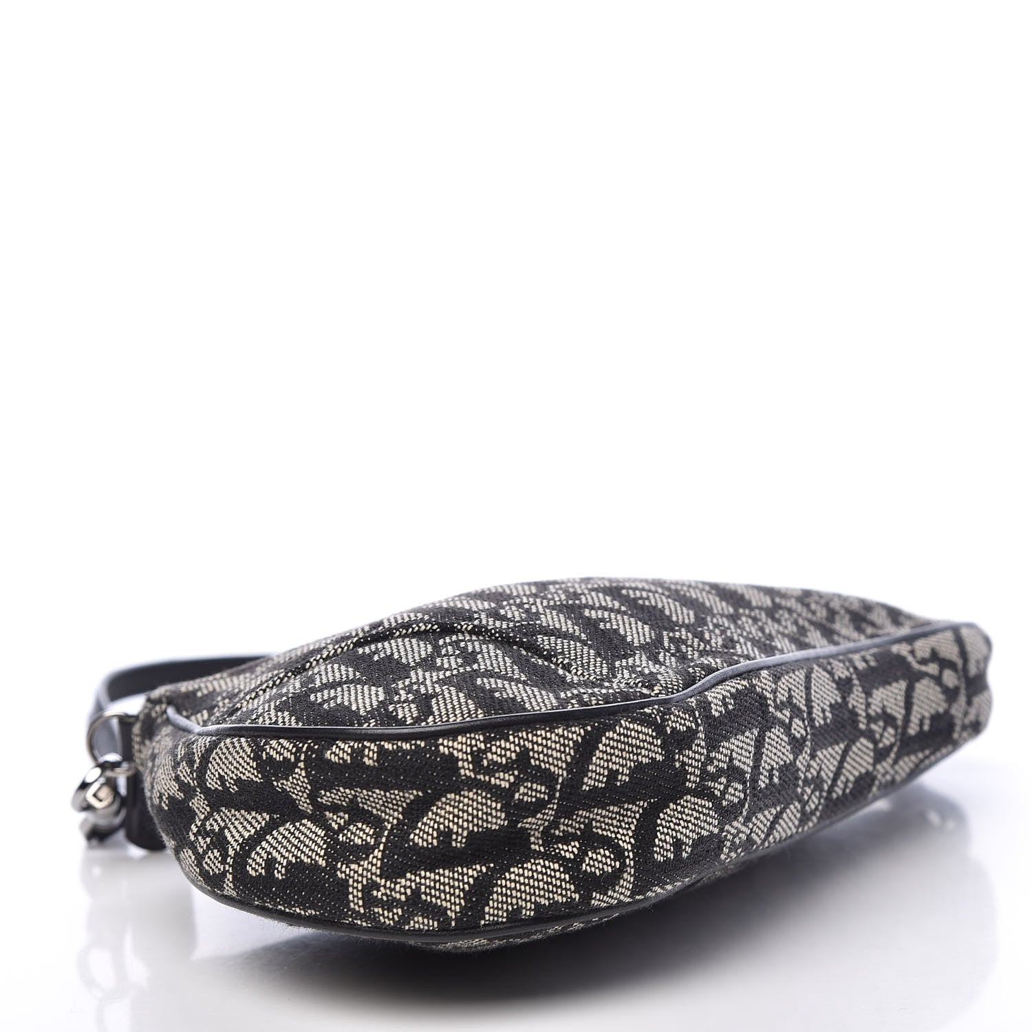 Christian Dior Monogram Mini Saddle Pochette Black 4 of 10