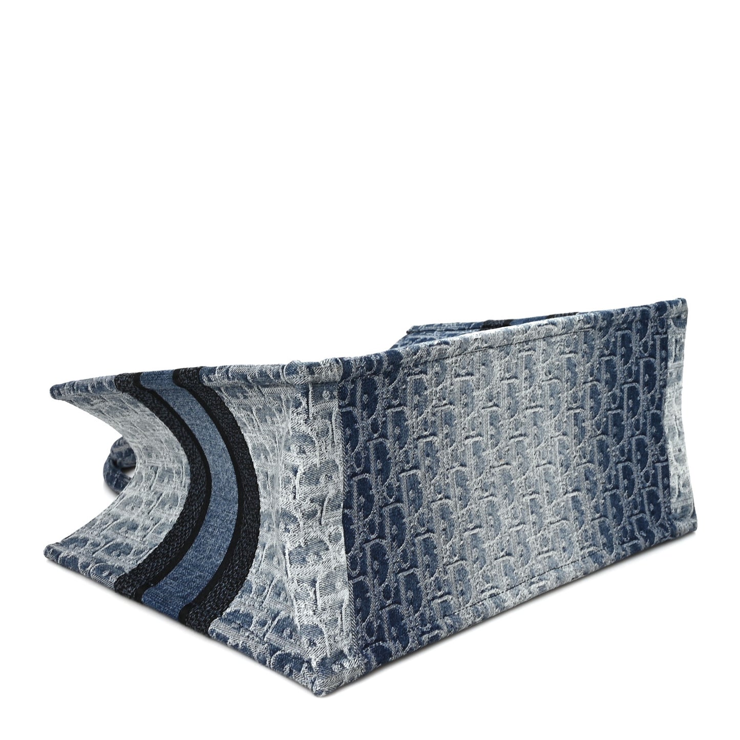 Oblique Denim Medium Book Tote Blue