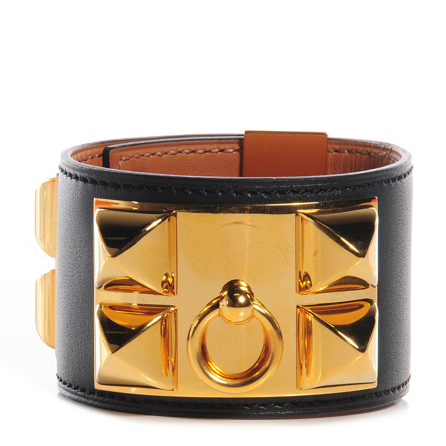 Hermes Chamonix Collier de Chien CDC Bracelet Black Small 1 of 8