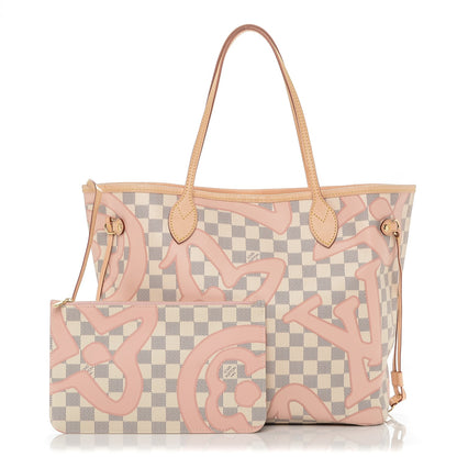 Louis Vuitton Damier Azur Tahitienne Neverfull MM 1 of 8