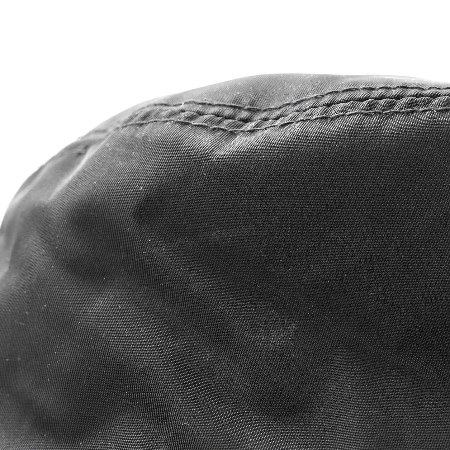 Re-Nylon Metal Triangle Logo Womens Bucket Hat XL Black