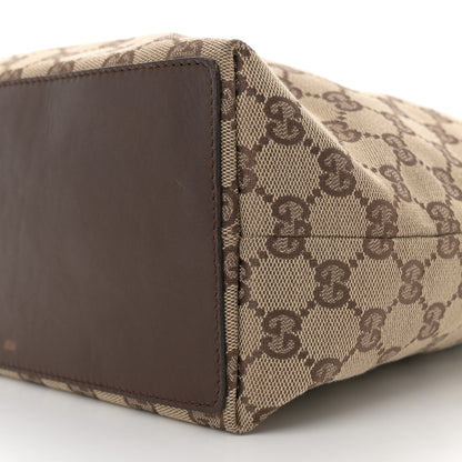 Gucci Monogram Large Bucket Tote Dark Brown 10 of 12