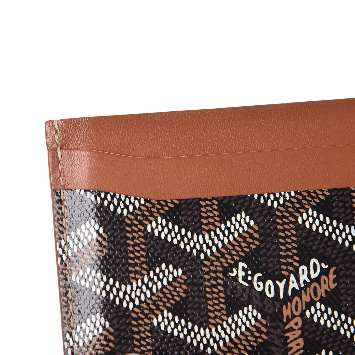 Goyardine Saint Sulpice Card Holder Black Gold
