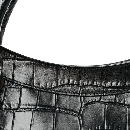 Balenciaga Calfskin Crocodile Embossed Classic Hardware City Black 12 of 13