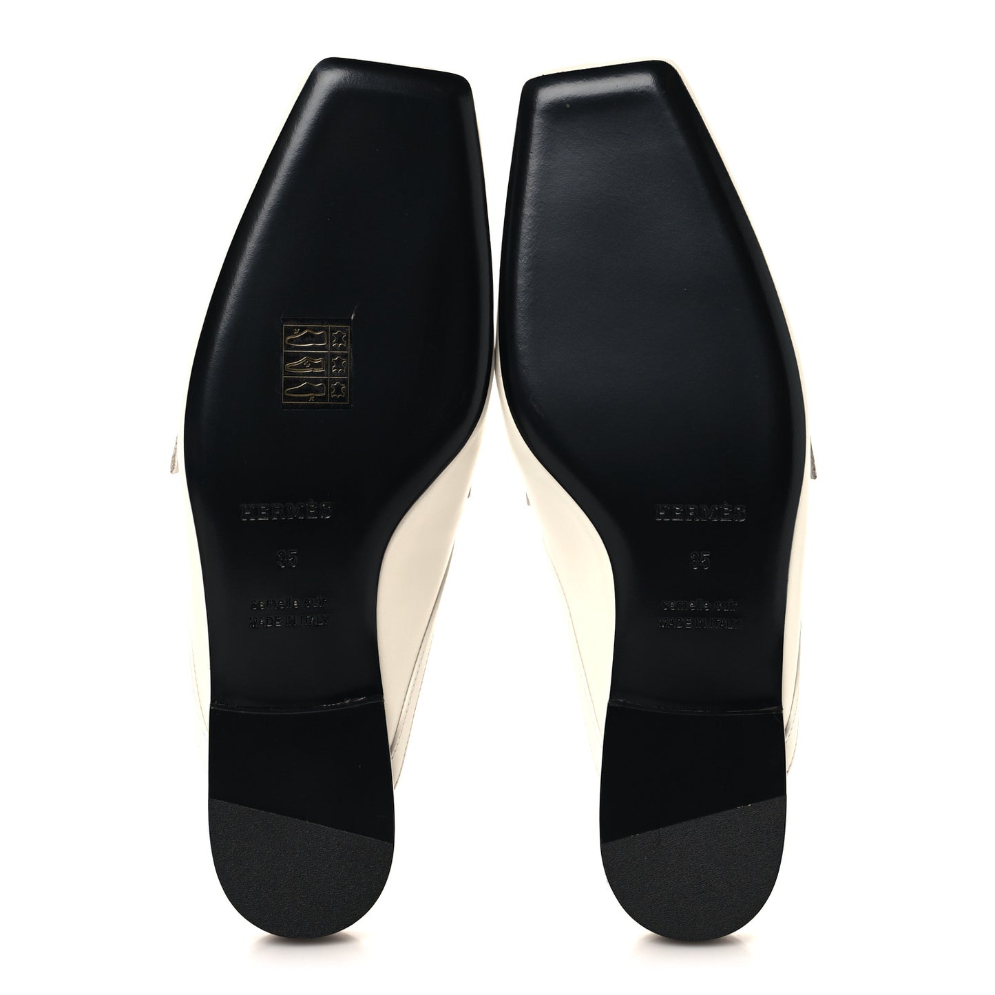 Calfskin Womens Groupie Mules 35 White