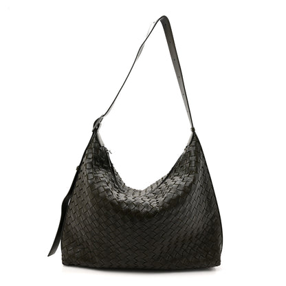 Bottega Veneta Deerskin Intrecciato Medium Traveler Hobo Kaki 1 of 10