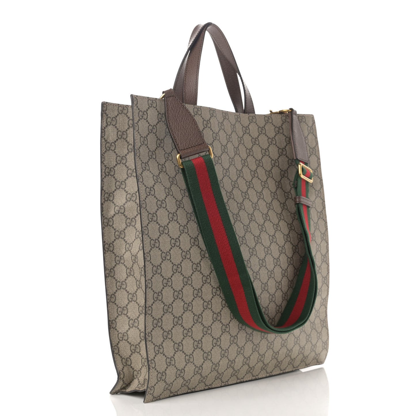 Soft GG Supreme Monogram Courrier Vertical Tote Beige New Acero