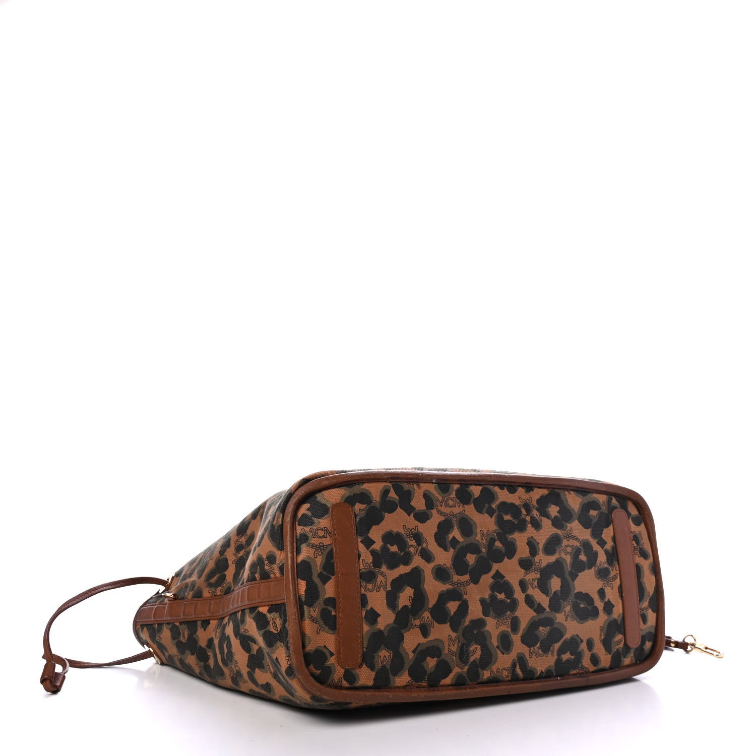 MCM Visetos Medium Reversible Shopping Tote Cognac Brown 7 of 8