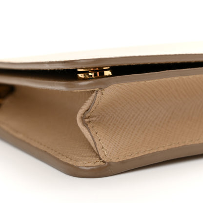 Prada Saffiano Lux Chain Wallet Cipria 8 of 10