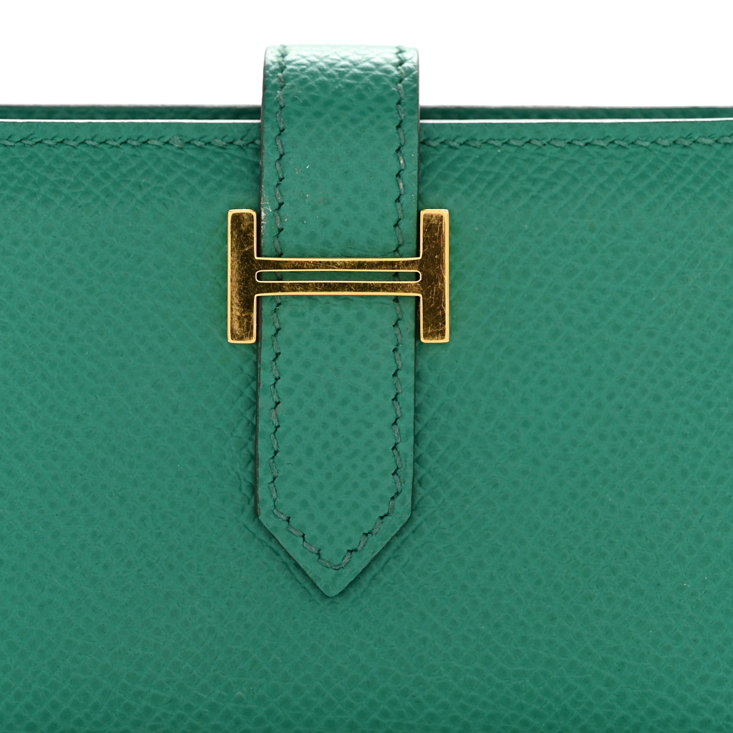 Hermes Epsom Mini Bearn Wallet Vert Jade 10 of 11