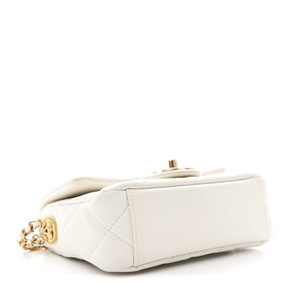 Chanel Caviar Quilted Mini Twist Your Buttons Flap White 4 of 11