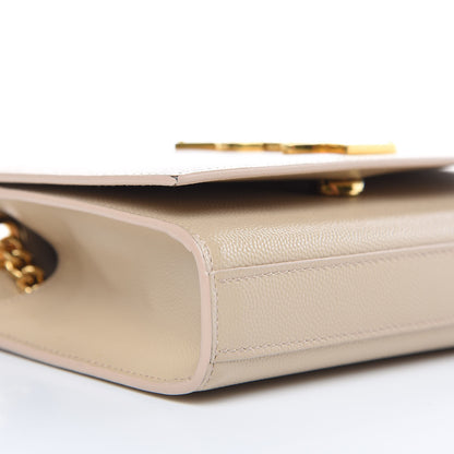 Saint Laurent Grain De Poudre Small Monogram Kate Satchel Nude Powder 7 of 8