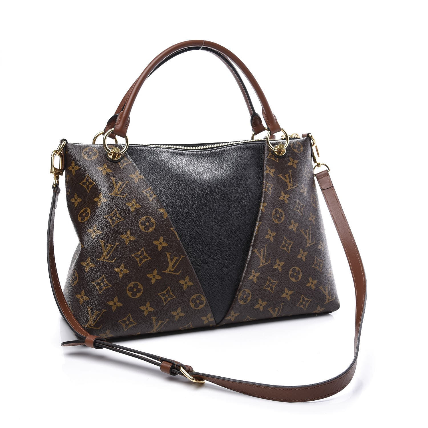 Louis Vuitton Monogram V Tote MM Black 2 of 11