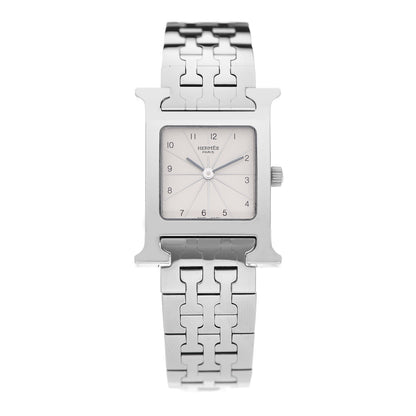 Hermes Stainless Steel 21mm Heure H Hour Quartz Watch 1 of 5