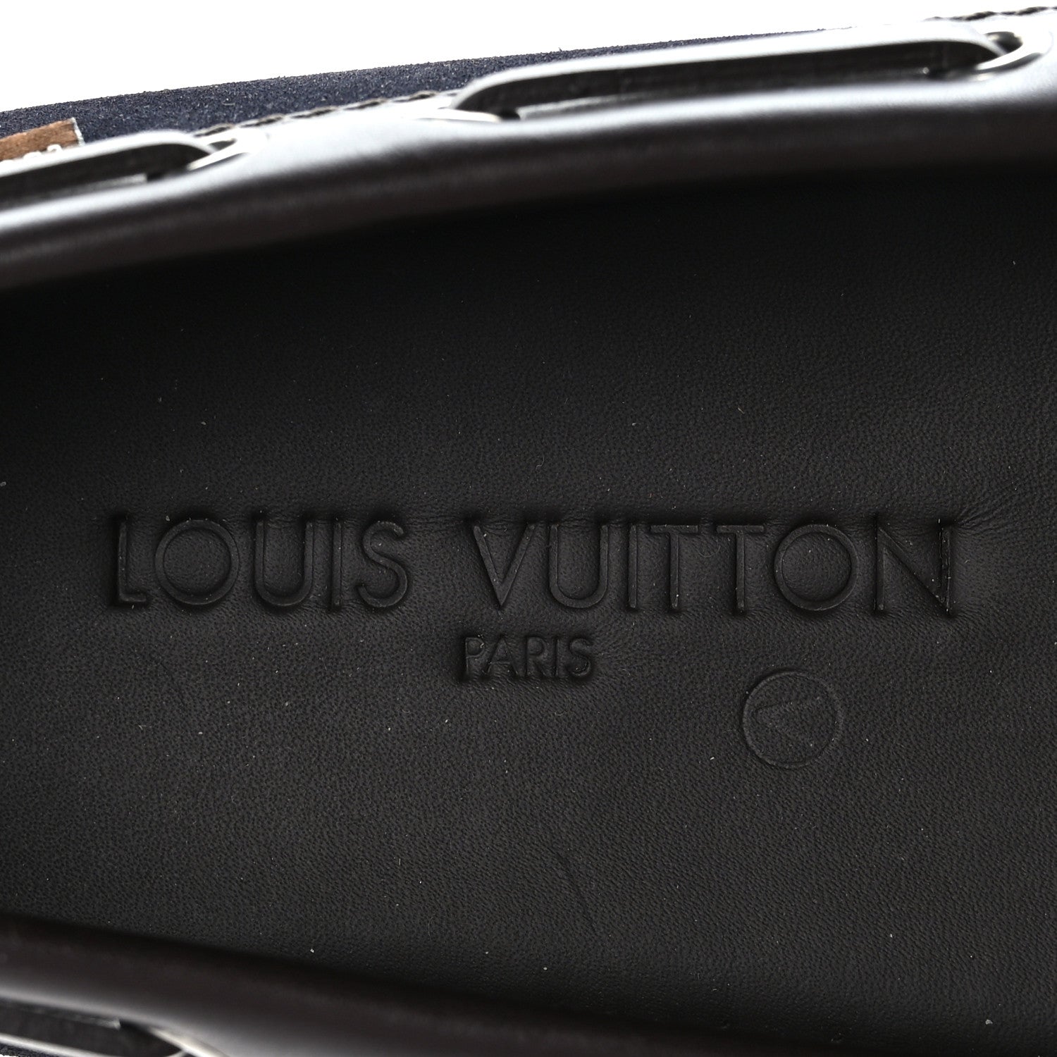 Louis Vuitton Suede Mens Arizona Car Shoe Moccasin Loafers 7 Marine 7 of 7