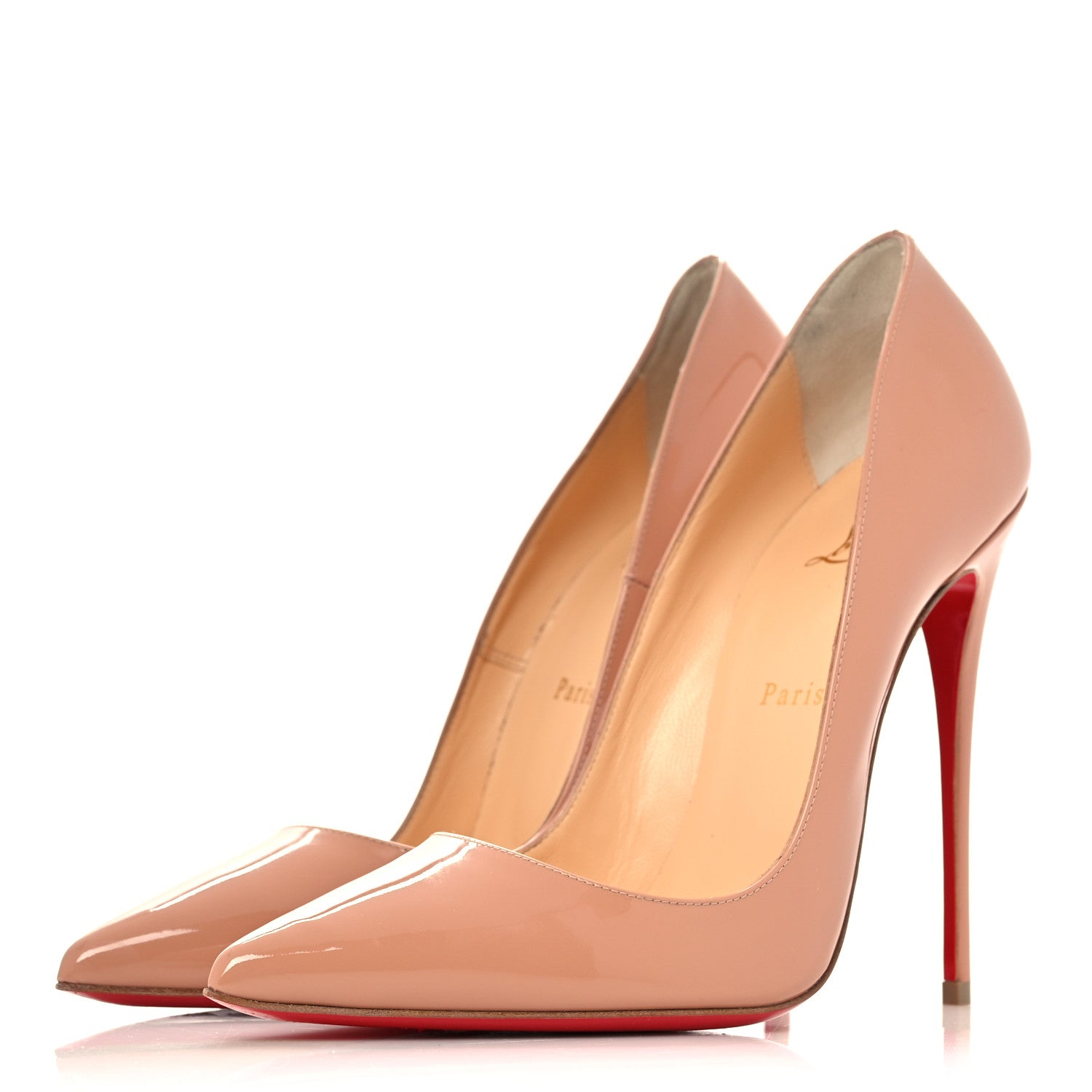 Christian Louboutin Patent So Kate 120 Pumps 40 Nude 3 of 10