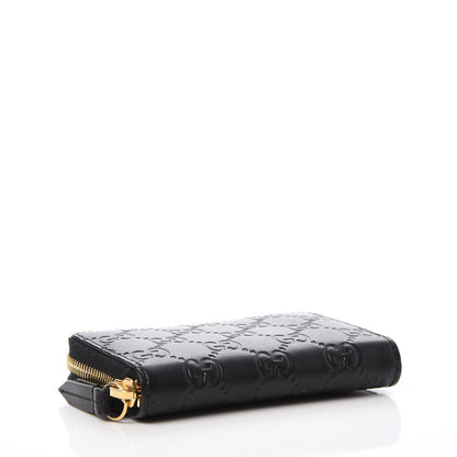 Gucci Guccissima Zip Around Card Case Black 4 of 7