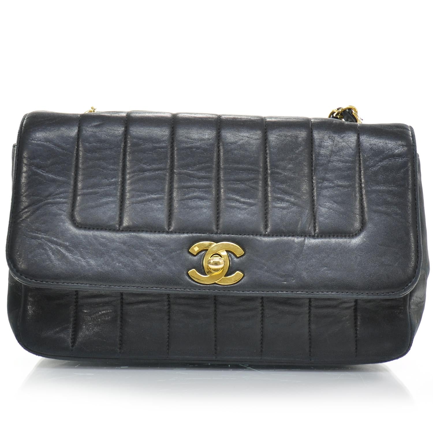Chanel Lambskin Quilted Small Flap Black GHW 1 of 9