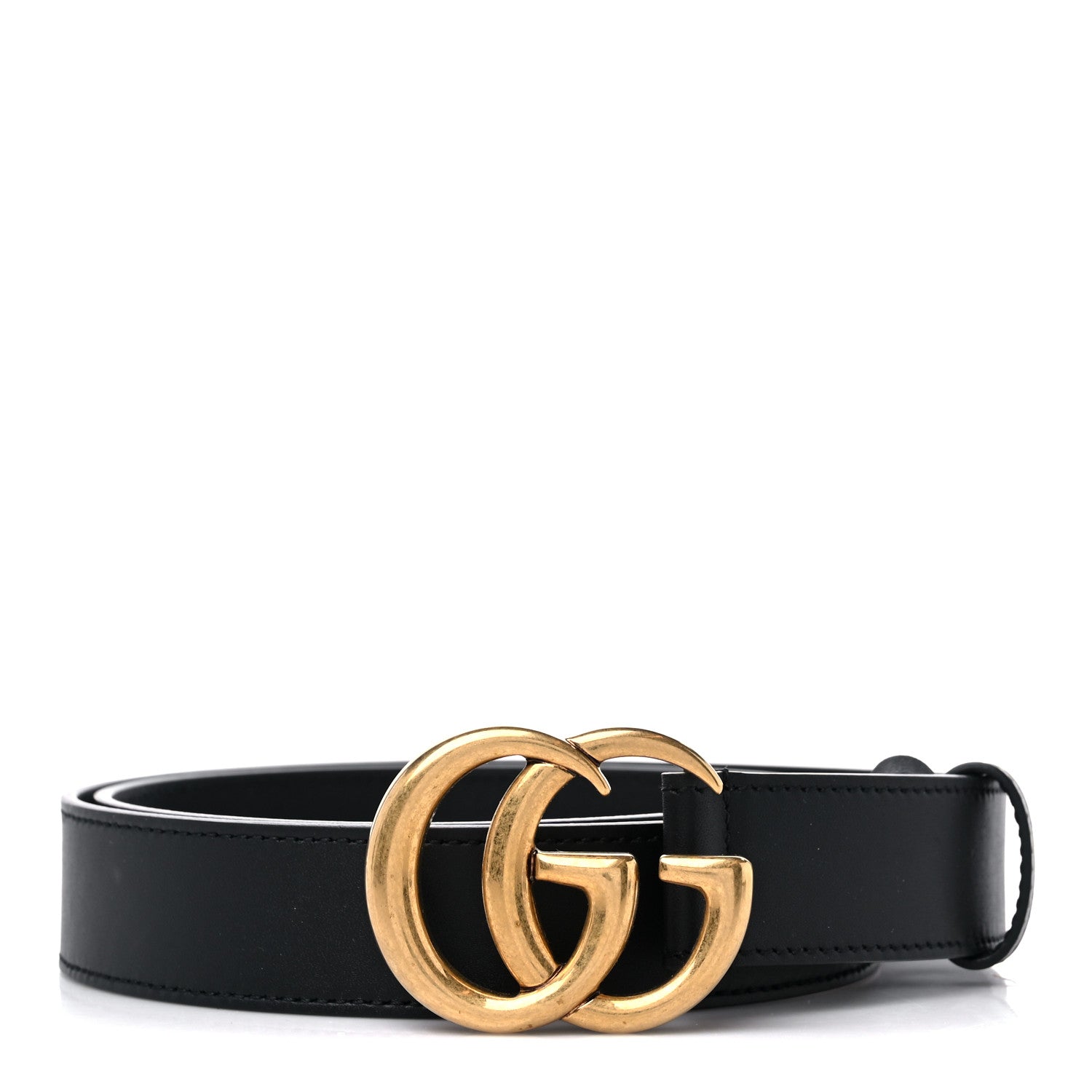 Gucci Calfskin Double G 30mm Belt 85 34 Black 1 of 5
