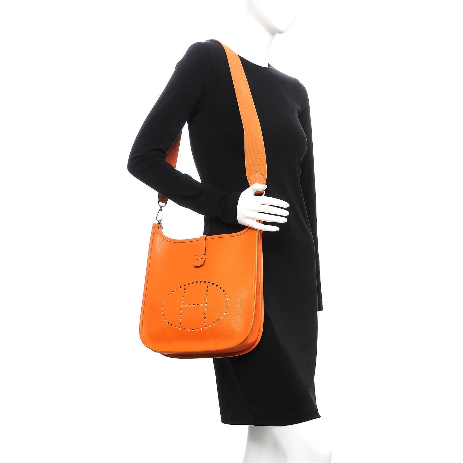 Hermes Epsom Evelyne II PM Orange 2 of 10