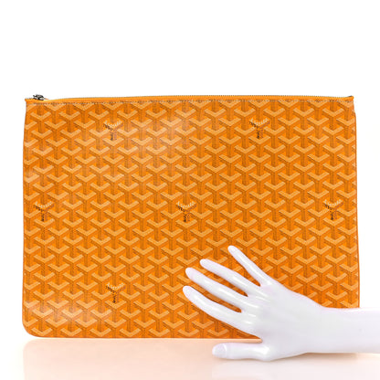 Goyard Goyardine Senat Pochette GM Yellow 2 of 9