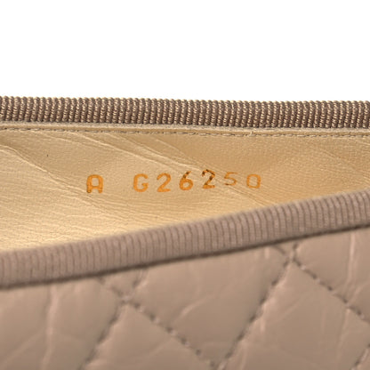 Chanel Aged Calfskin Quilted CC Cap Toe Ballerina Flats 37 Beige 6 of 8