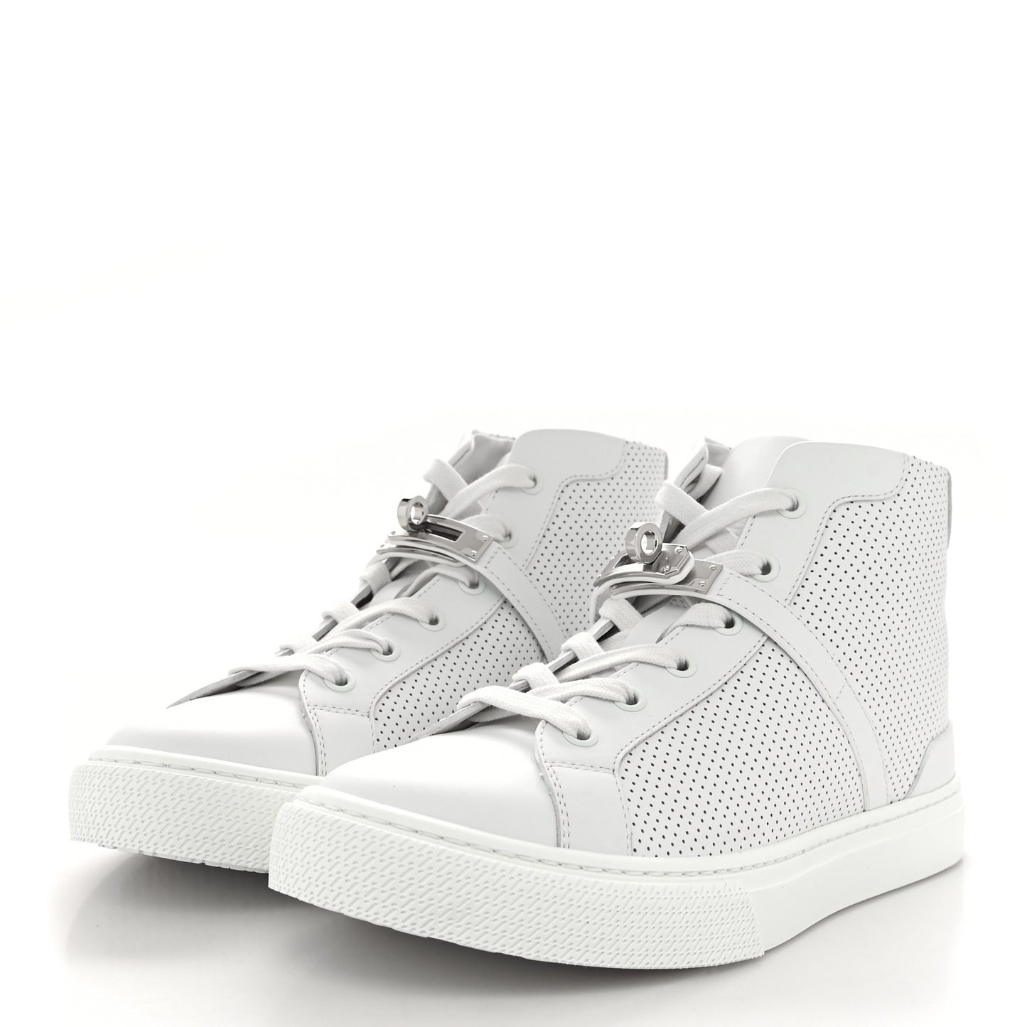 Calfskin Perforated Daydream Sneakers 39 White