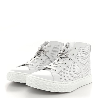 Hermes Calfskin Perforated Daydream Sneakers 39 White 3 of 10