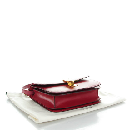 Celine Box Calfskin Medium Classic Box Flap Bag Red 4 of 9