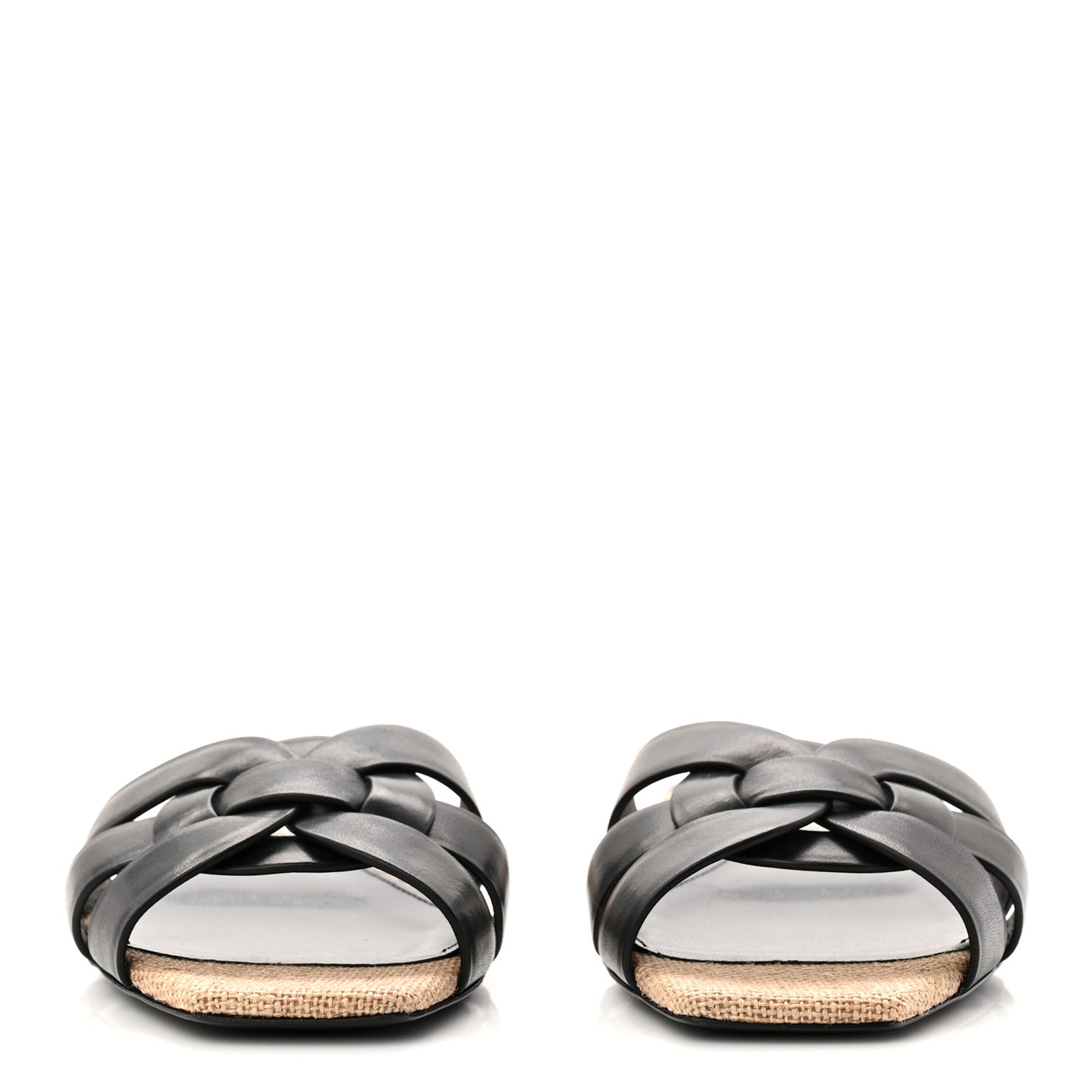Calfskin Nu Pied 05 Slide Sandals 35 Black