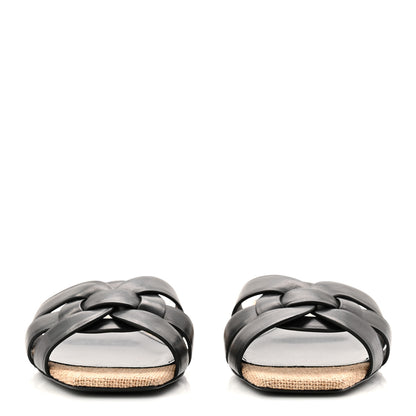 Saint Laurent Calfskin Nu Pied 05 Slide Sandals 35 Black 2 of 10