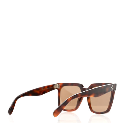 Celine Acetate Polarized Square Sunglasses CL 40055I Red Havana 4 of 6